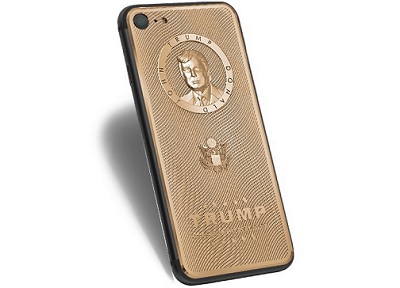 Đã có iPhone mạ vàng khắc mặt tổng thống Donald Trump