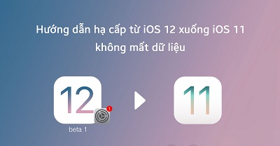 Các bước hạ cấp iOS 12 về iOS 11 không mất dữ liệu ứng dụng
