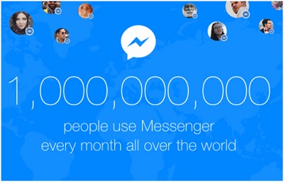 Lượng người dùng Mesenger của Facebook đạt mức kỷ lục