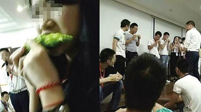 Trung Quốc: Không đạt chỉ tiêu sếp bắt nhân viên ăn 'mướp đắng sống'