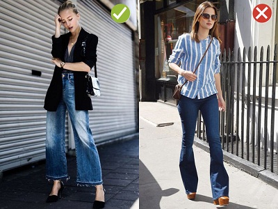 Quần jeans dáng cơ bản cũng có kiểu hợp xu hướng, kiểu không