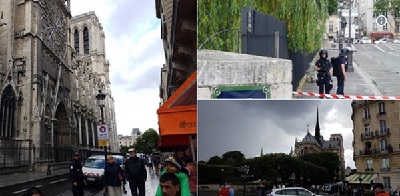 Pháp: Tấn công búa, nổ súng rúng động Nhà thờ Đức Bà