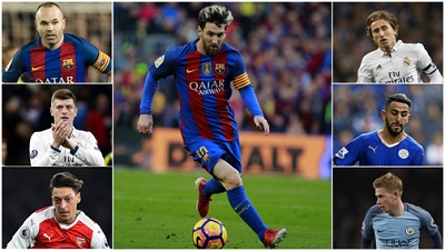 Giải thưởng vua kiến tạo 2016 thuộc về Messi