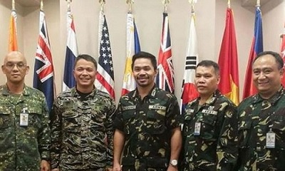Tay đấm Pacquiao được thăng hàm đại tá quân đội Philippines