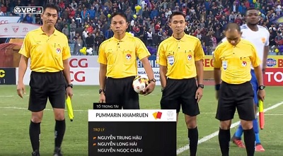Trọng tài Pummarin Khamruen điều khiển trận CLB Hà Nội vs Quảng Nam bị bắt ở Thái Lan