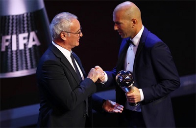 Zidane giành giải thưởng HLV hay nhất FIFA