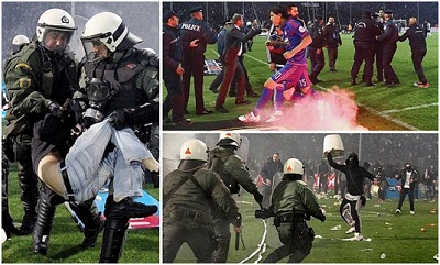Phản đối trọng tài: Bán kết Cúp Quốc gia Hy Lạp trở thành cuộc bạo động