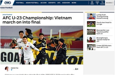 Truyền thông quốc tế choáng khi U23 Việt Nam tiến thẳng vào chung kết