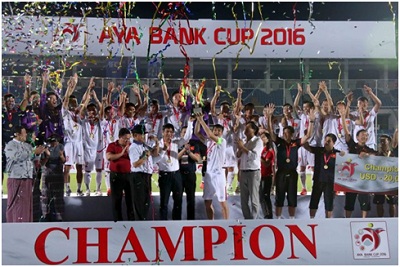Việt Nam đăng quang giải Tứ Hùng sau khi đánh bại Myanmar 3-0