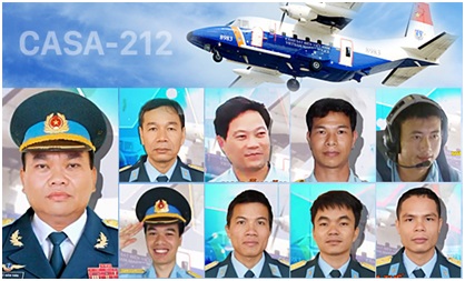 Bộ Quốc Phòng thông báo 9 thành viên tổ bay CASA 212 đã hy sinh