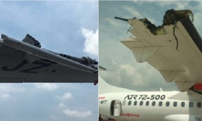 Máy bay Indonesia va chạm nhau trên đường băng