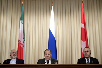 Ngoại trưởng các nước Nga, Iran, Thổ Nhĩ Kỳ tìm giải pháp cho tình hình Syria