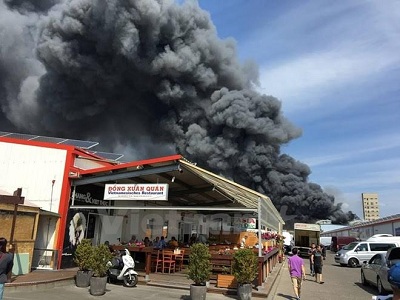 Cháy lớn 'chợ Đồng Xuân' ở Berlin nhiều người Việt mất trắng
