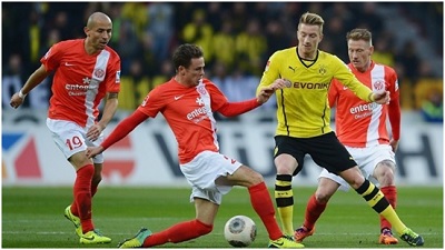 Đón xem trận chiến giữa Mainz 05 – Dortmund trên TTTV lúc 01h45 ngày 17/10