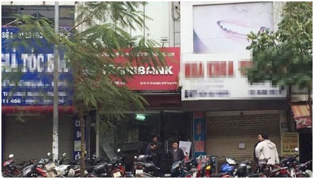 Nghi án cướp ngân hàng xảy ra giữa trung tâm Hà Nội