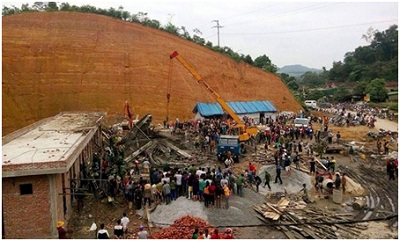 Vụ sập giàn giáo tại Hà Tĩnh 2 người thiệt mạng nhiều người thương vong