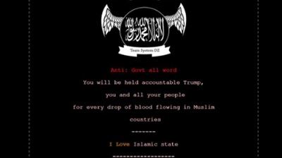 Trang web chính quyền bang Mỹ bị tấn công, phát thông điệp ủng hộ IS
