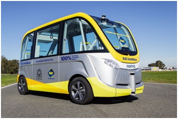 Úc tiên phong chạy thử nghiệm xe buýt không người lái trong thành phố