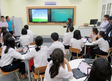 Trường Trần Phú HN được đầu tư lớp học thông minh trị giá 1 tỷ đồng