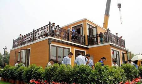 Trung Quốc: Kinh ngạc với ngôi nhà xây xong trong 3 giờ