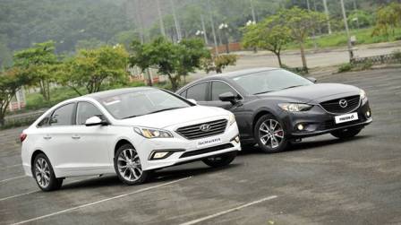 Hyundai Sonata và Mazda 6 tuyệt vời cho sedan phân khúc D