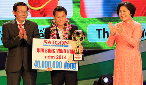 Giải thưởng quả bóng vàng Việt Nam 2014 xứng đáng thuộc về Thành Lương