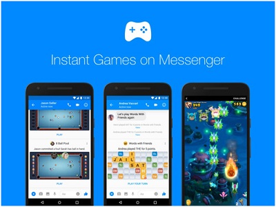 Facbook chính thức tung ứng dụng Game trên Messenger