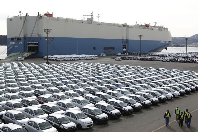 Xuất khẩu ô tô của Mỹ cao kỷ lục trong năm 2014
