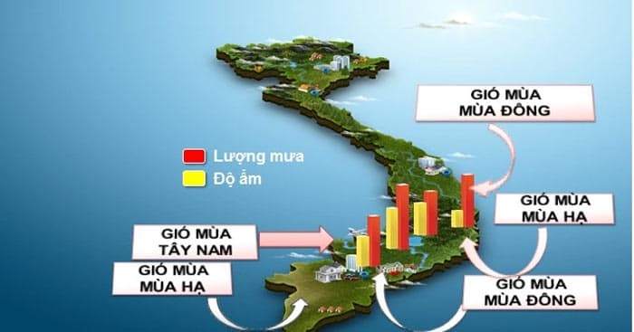 Câu trắc nghiệm Địa Lý lớp 8 Bài 31 có đáp án: Đặc điểm khí hậu Việt Nam