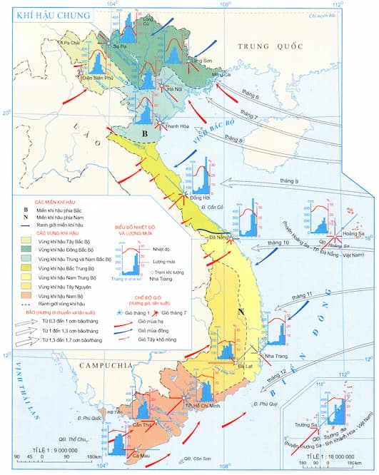 Câu trắc nghiệm Địa lý lớp 8 Bài 32 có đáp án: Các mùa khí hậu và thời tiết ở nước ta