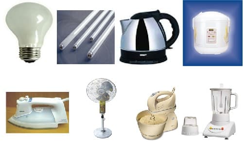 Câu trắc nghiệm Công nghệ lớp 8 Bài 37 có đáp án: Phân loại và số liệu kỹ thuật của đồ dùng điện