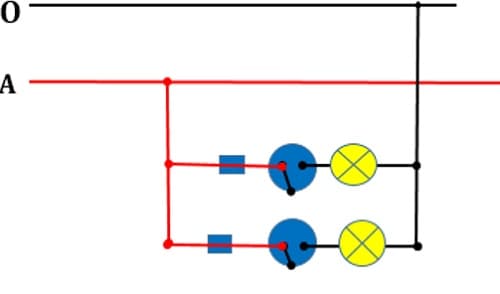 Câu trắc nghiệm Công nghệ lớp 9 Bài 8 có đáp án: Thực hành lắp mạch điện hai công tắc hai cực điều khiển hai đèn (phần 2)